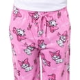 thumbnail image 3 of Disney Aristocats Marie Bonjour Bow and Roses AOP Drawstring Elastic Waistband Side Pockets Lounge Sleep Pajama Pants, 3 of 4