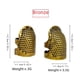 thumbnail image 4 of Dedal de cobre, anillo de metal para puño de dedo, protector de dedal, puño de dedo, anillo para puño de dedo, hilo de presión, aro de dedal, 4 of 5