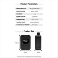 thumbnail image 3 of Portable Mini Electric Air Pump Bicycle Tire Inflator Black, 3 of 5
