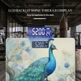thumbnail image 3 of High Precision Body Weight Scale Smart Bathroom Scales with Large LCD Display(400lbs),Decorative for Bedroom-Blue Peacock With Feathers Spread Out, 3 of 4
