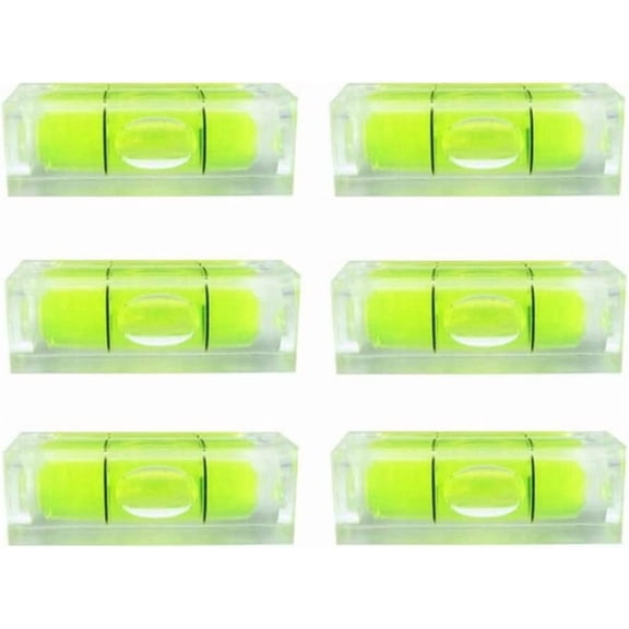 6Pcs Small Bubble Level 10x10x29mm Mini Square Spirit Level Picture Hanging Levels Mark Measuring Instruments Layout Tools