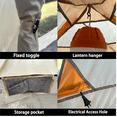 thumbnail image 6 of 6 Person 4 Season Dome Tent, Easy to Set Up for Camping & Hiking, Lightweight & Portable, Green, 6 of 6