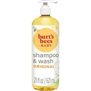 Burt's Bees Baby Shampoo and Wash, Original, Tear Free, Pediatrician Tested, 21 Fluid Ounces