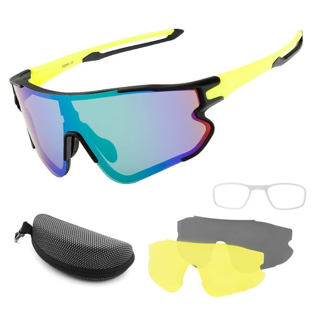 Cycling Glasses with 2 Interchangeable Lenses UV400 Sports