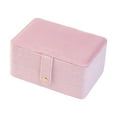 thumbnail image 3 of Segolike Jewelry Box Jewelry Organizer Chic Large Capacity Women Multi Layer Storage Case Holder for Earring Bracelet Pendant Necklace Pink, 3 of 8