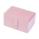 thumbnail image 2 of Caja de almacenamiento de joyas Estuche de almacenamiento de joyas Compartimentos ajustables multifuncionales Rosa, 2 of 9