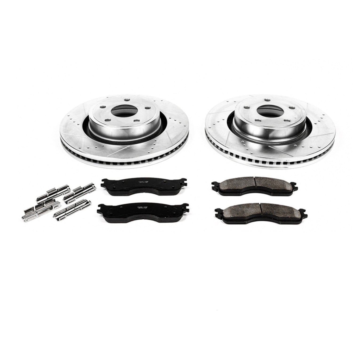 PowerStop Front Z23 Evolution Sport Carbon-Fiber Ceramic Brake Pad and Drilled & Slotted Rotor Kit Fits: DODGE Select Models K4584