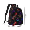 thumbnail image 2 of Goofa 80s Style Palm Trees Pattern Comfortable Student Backpack - Ergonomic Design, Durable, Water-Resistant, Multi-Compartment,Travel, and Outdoor Activities, 2 of 5