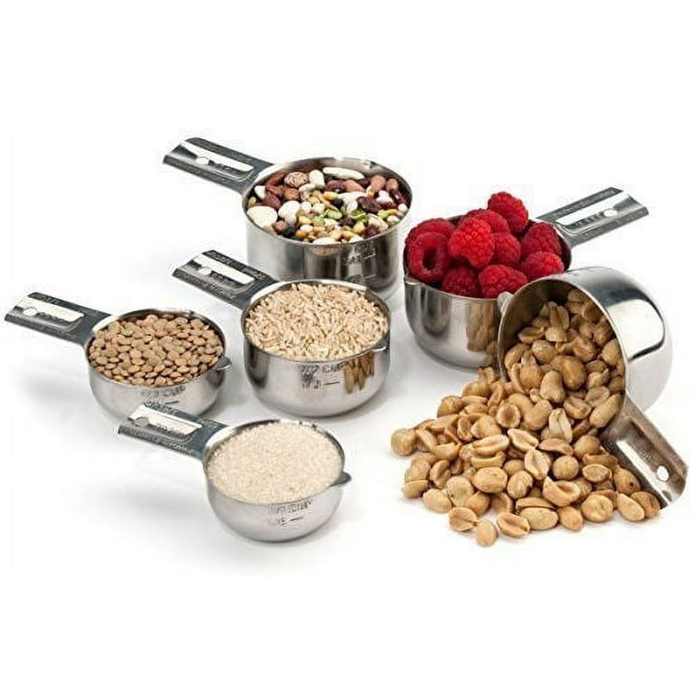 Stainless Steel Measuring Cups Set - 7 pcs - Hudson Essentials
