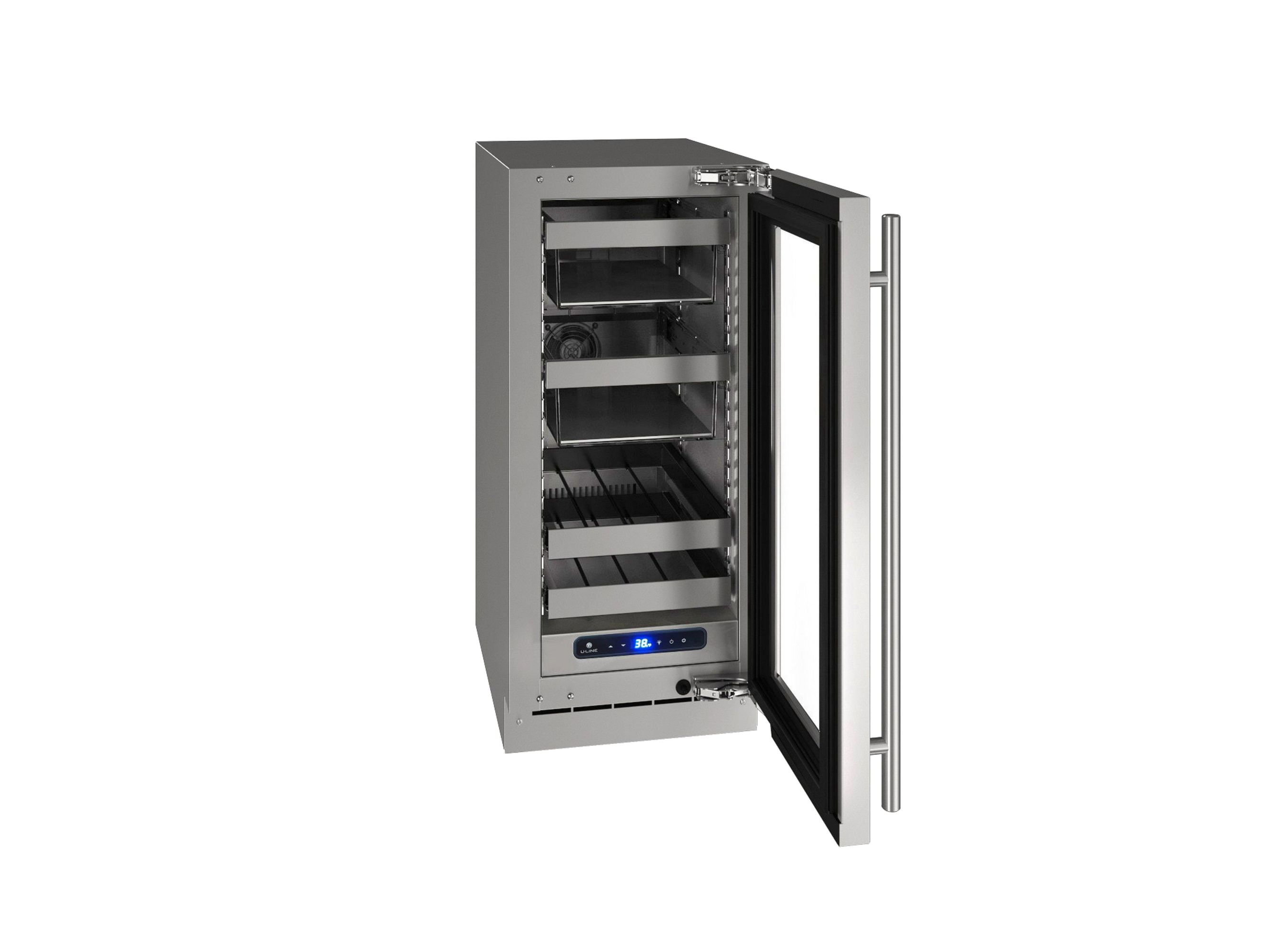 U-Line Uhbv515-01A 15" Wide 8 Wine Bottle And 54 Can Capacity Built-In Or Free Standing