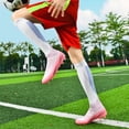 thumbnail image 6 of Yiomxhi High-Top Soccer Cleats for Men, Younth Adult Lightweight Football Shoes with Ankle Support, Breathable Outdoor Turf Cleats for Training and Matches, Long Studs and Short Studs, 6 of 7