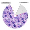 thumbnail image 4 of Kll 30" Christmas Tree Skirt Violet Xmas Tree Skirts Mat For New Year Xmas Holiday Party Indoor Outdoor Home Decoration, 4 of 9