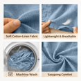 thumbnail image 5 of Summer Gauze Tops for Women, Awwp Gauze Summer Tops for Women Summer Casual Sleeveless V Neck Camisole Loose Fit Spaghetti Strap Cami Shirts Light Blue V Neck Linen Tops for Women Xxl, 5 of 5