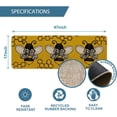 thumbnail image 3 of Bee Kind Bow Tie Yellow Spring Doormat, Seasonal Summer Home Decor Low-Profile Switch Rug Door Mat Floor Mat for Indoor Outdoor 17x47 Inch, 3 of 6