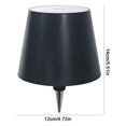 thumbnail image 2 of Lámpara LED para botella de vino lámpara de mesa táctil recargable con atenuación táctil (negro 3 colores), 2 of 2