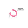 thumbnail image 2 of Unique Bargains Open Jump Rings, 8mm Colorful O-ring Connectors for DIY Crafts Jewelry Making, Pink, 200Pcs, 2 of 5
