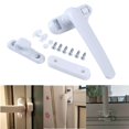 thumbnail image 2 of justharion Window Handles with Lock Handle Window Hardware Casement Locking Handle White Left, 2 of 8