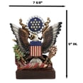 thumbnail image 3 of American Great Seal Bald Eagle Olive Branch Arrows Pluribus Unum Desktop Plaque, 3 of 9
