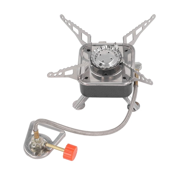 Estufa de Gas Portátil, Mini Estufa de Camping de Hierro de Acero inoxidable, Estufa de Campamento, Estufa de Mochilero Con Bolsa de Almacenamiento para