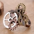 thumbnail image 3 of Unisex hecho a mano Vintage Steampunk reloj engranaje ajustable bronce Punk Dorado + plata Sunnimix  Anillo Steampunk Gears, 3 of 7