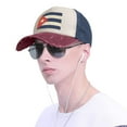 thumbnail image 5 of Cuban Flag Retro Distressed Baseball Cap Dad Hats for Men Women Vintage Trucker Hat Low Profile Ball Caps, 5 of 7