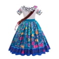 thumbnail image 3 of Vestido de princesa Mirabel de Disney para niñas, traje de Encanto para Cosplay, Carnaval, fiesta de cumpleaños, disfraz de Encanto para niños y bolsa, 3 of 4