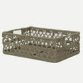 thumbnail image 1 of Mode Crochet Basket, Tan - 12 x 9 x 5 in., 1 of 1