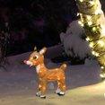 thumbnail image 6 of ProductWorks 18" Rudolph with Red Nose 3D Pre Lit Christmas Yard Decoration, 6 of 9
