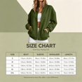 thumbnail image 3 of Feancey Womens Snap Button Bomber Jackets Y2K Casual Collarless Varsity Jacket Drop Shoulder Long Sleeve Lightweight Outerwear with Pockets L, 3 of 8
