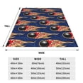 thumbnail image 3 of Vsdgher Bowling Ball And Flame Ultra-Soft Micro flannel Blanket Throw Blankets for Couch Sofa, Bed (4 sizes)-80"x60", 3 of 7