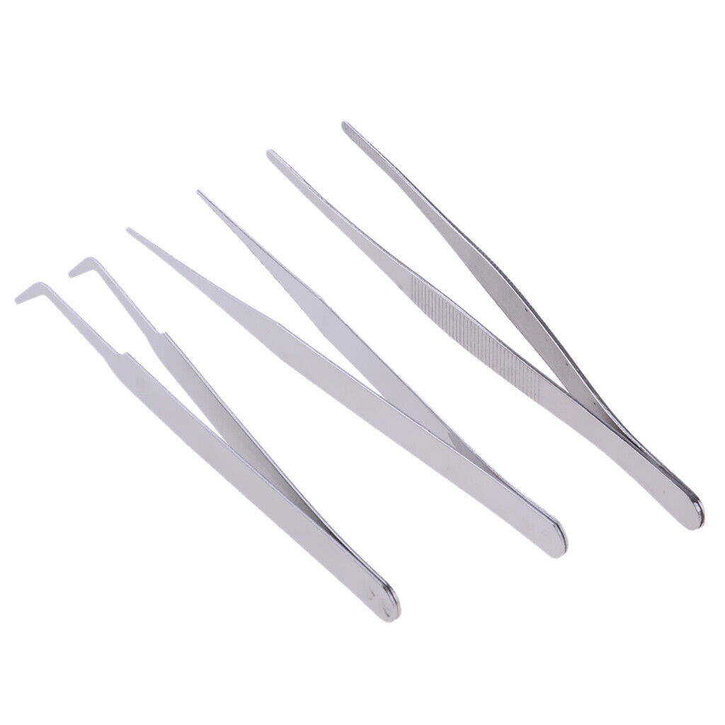 Set of 3 Basic Tools Kit Tweezers for Model Building Assembly Making