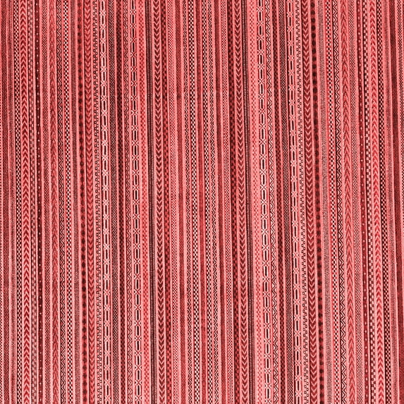 Ahgly Company Indoor Square Abstract Red Modern Area Rugs, 5' Square