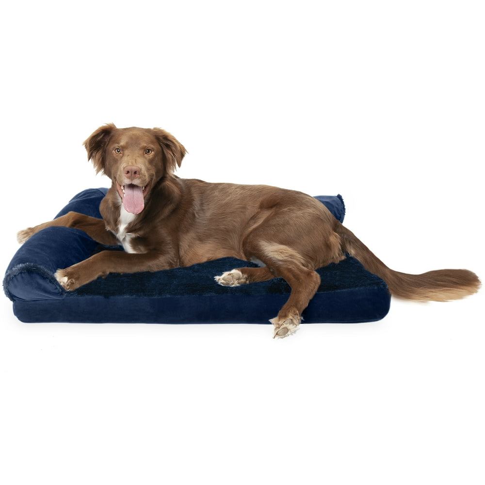 FurHaven Pet Dog Bed Deluxe Cooling Gel Memory Foam Orthopedic Plush