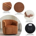 thumbnail image 4 of BRILHAMEZ Swivel Accent Chair Chenille Barrel Armchair for Living Room Bedroom,Brown, 4 of 6