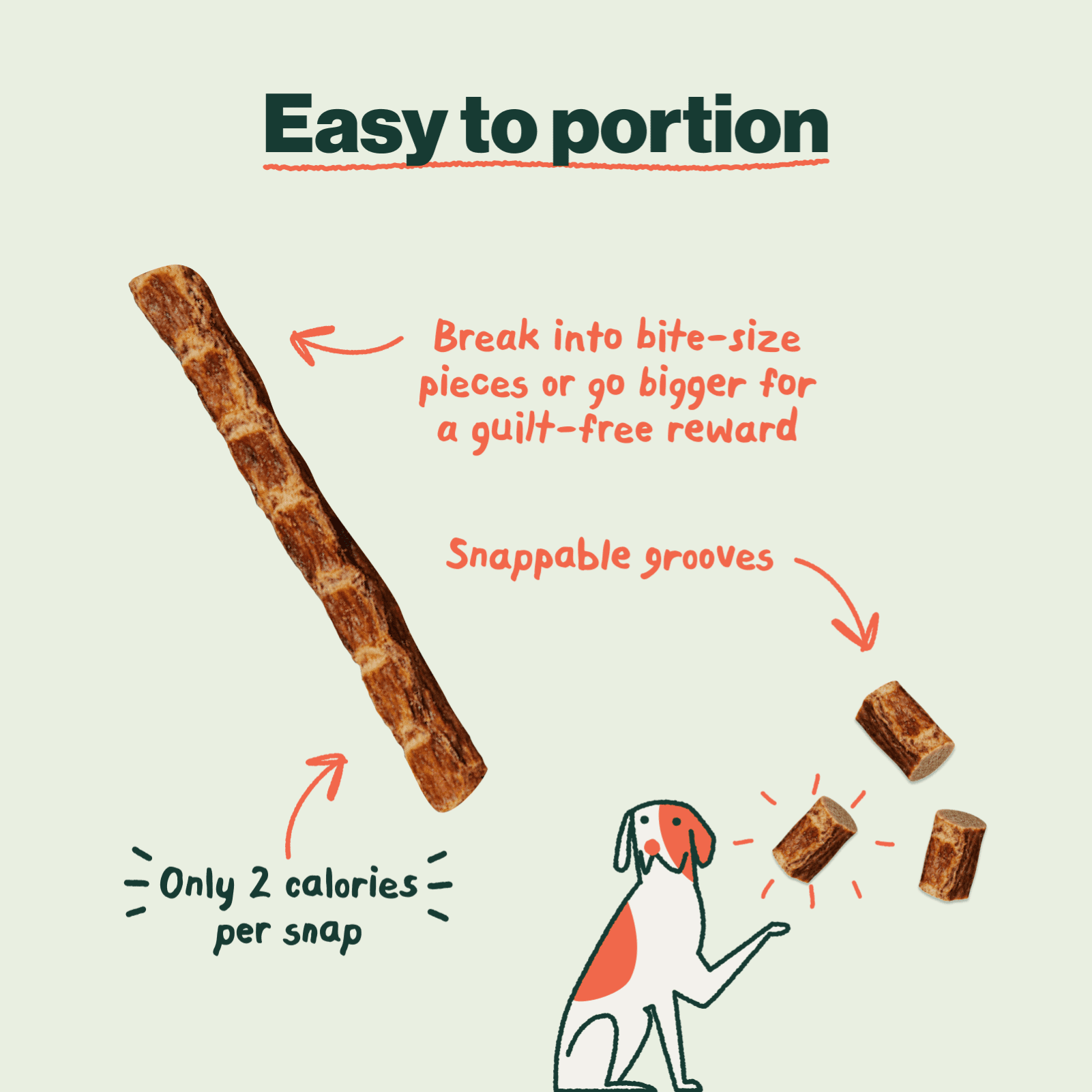 The Farmer's Dog Snap Sticks, All Natural Human Grade Dog Treats, Chicken & Apple 3oz