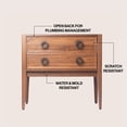 thumbnail image 3 of JONATHAN Y Corbin 36 in. W x 18 in. D x 33 in. H, 1-Drawer, Bath Vanity Base ONLY, Walnut, VAN2003B, 3 of 8