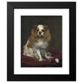 thumbnail image 2 of Édouard Manet 12x14 Black Modern Framed Museum Art Print Titled - A King Charles Spaniel (C. 1866), 2 of 5