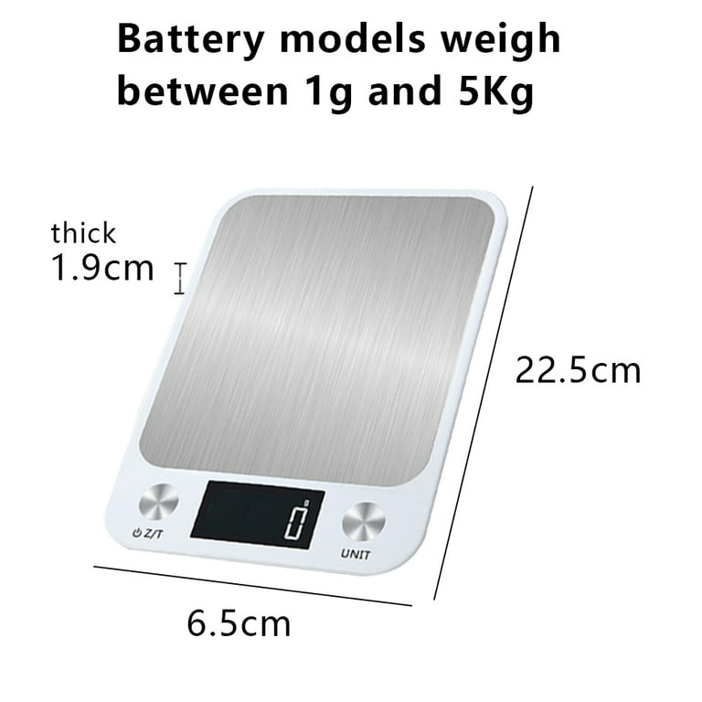 Ludlz Food Scale Digital Weight Grams and oz, Kitchen Scale for Cooking  Baking, Precise Graduation, LCD Precision Measure Tool Kitchen Electronic