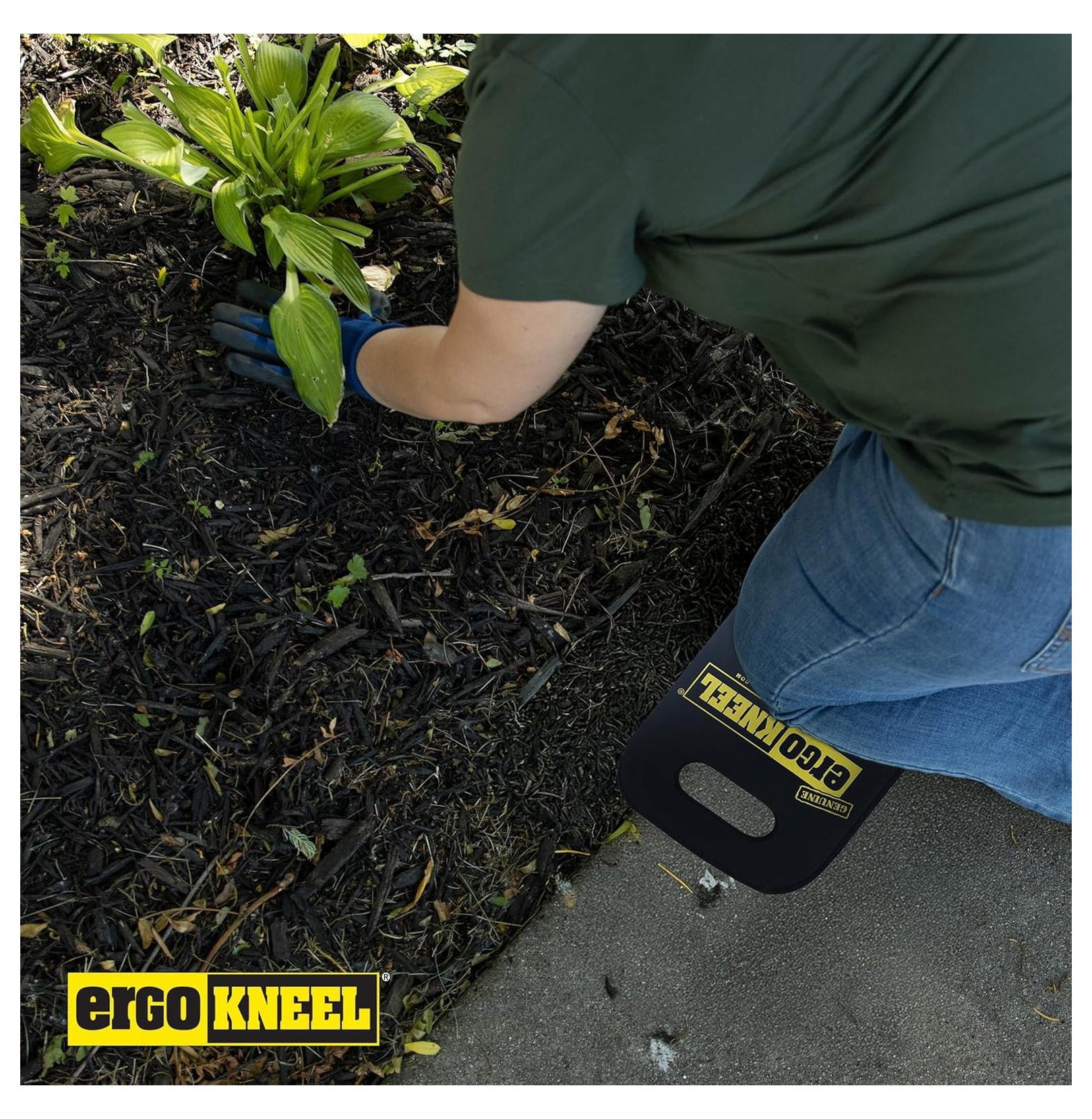 Foam Kneeling Pad – Extra Thick 1” Kneeling Mat 8” x 16” | Working Pad for Knees & Back | Heavy-Duty Anti-Fatigue Knee Cushion | Portable Industrial Kneeling Pad, Garden Mat