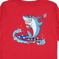thumbnail image 4 of Inktastic Fourth of July Shark Surfing Boys or Girls Long Sleeve Toddler T-Shirt, 4 of 5