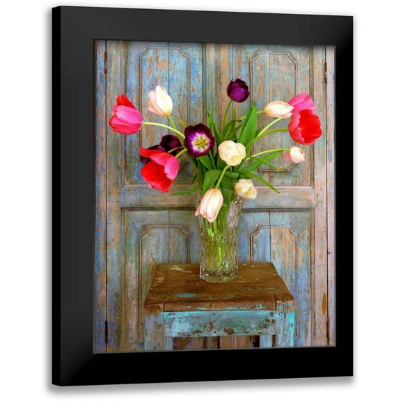 Klug, Alan 12x14 Black Modern Framed Museum Art Print Titled - Tulips, Mexico
