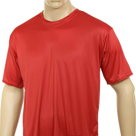 McDavid Boys 906 No Logo Short Sleeve Crew Neck Duty Shirt Scarlet (Best Man Duties Uk)