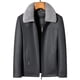 thumbnail image 4 of Chaqueta de piel de oveja con cuello de hurón extraíble de alta calidad para hombre de invierno YN-2286, piel de pato blanca gruesa para hombre, 4 of 4