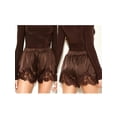 thumbnail image 2 of LMLYSoH Women's Mini Shorts Lace Patchwork Drawstring Elastic Waist Casual Summer Lounge Shorts, 2 of 9