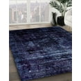 thumbnail image 3 of Ahgly Company Machine Washable Indoor Rectangle Abstract Night Blue Area Rugs, 7' x 10', 3 of 7
