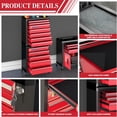 thumbnail image 3 of LARBANKE 12-Drawer Rolling Tool Chest with Multifunctional Tabletop, Heavy Duty Metal Tool Cabinet with Locking System & Non-Slip Mats for Garage & Workshop, Red, 3 of 8