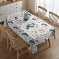 thumbnail image 2 of Cute Hedgehog Pattern Rectangle Tablecloth 60"x84",Waterproof Polyester Rectangle Table Cloth, Wipeable Spillproof Polyester Tablecloth for Dining, Camping, Indoor and Outdoor, 2 of 5