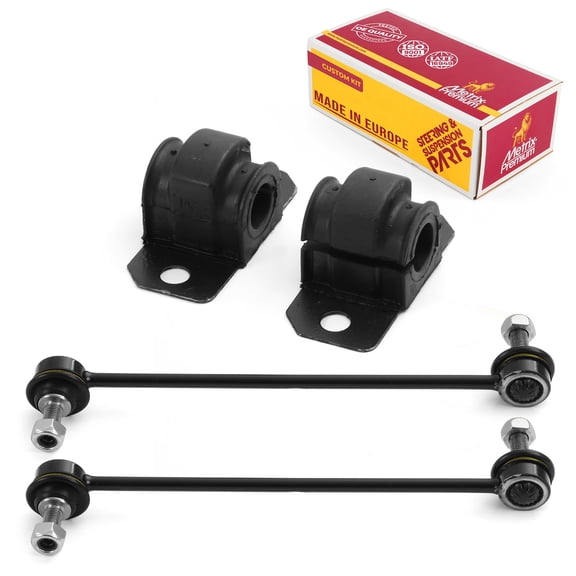 Metrix Premium Chassis Parts - 4 PC Front Sway Bar Stabilizer End Link & Stabilizer Bar Bushing Kit Fits 2014-2016 Ford Fiesta Turbocharged; Hatchback, Replacement K750612, BSK85449