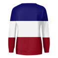 thumbnail image 5 of GA WEIHUA Clearance Sale,Women's Long Sleeve Sweatshirts Color Block Striped Casual Blouses With Pockets Fall Cute Crew Neck Loose Tops Lighten Deals Of The Day(Red,X-Large), 5 of 5