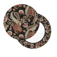 thumbnail image 2 of KLL Paisley6 Round Bar Chair Cushion Cover 14 inch ,Bar Stool Protector with Elastic, Soft Washable, 2 of 6